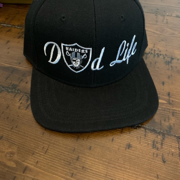Raiders hats Dad life Raiders caps embroidered logo Raiders SnapBack caps - Picture 2 of 4